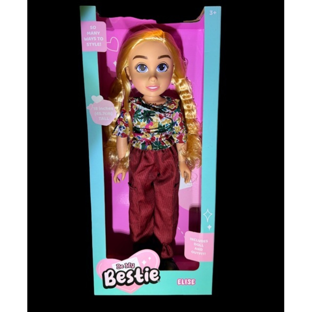 Be My Bestie 18" Elise Doll - Flower Outfit - Jakks Pacific -Brand NEW in Box